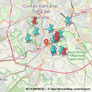 Mappa Via Ostiense & Via delle Tre Fontane, 00144 Roma RM, Italia (2.93214)