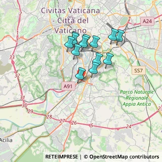 Mappa Via Ostiense & Via delle Tre Fontane, 00144 Roma RM, Italia (3.19923)