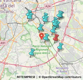Mappa Via Elio Andrisco, 00178 Roma RM, Italia (3.51267)
