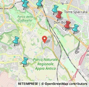 Mappa Via Elio Andrisco, 00178 Roma RM, Italia (3.21182)