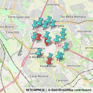 Mappa Via Mario Angeloni, 00173 Roma RM, Italia (1.537)