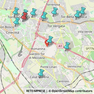 Mappa Via Mario Angeloni, 00173 Roma RM, Italia (3.10846)