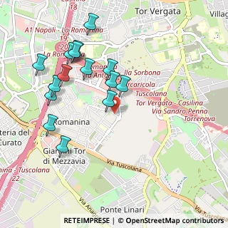 Mappa Via Mario Angeloni, 00173 Roma RM, Italia (1.098)