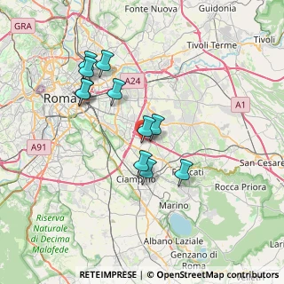 Mappa Via Mario Angeloni, 00173 Roma RM, Italia (6.82909)