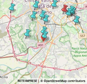 Mappa Via Trequanda, 00146 Roma RM, Italia (5.12286)