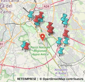 Mappa Via Annia Regilla, 00178 Roma RM, Italia (3.64778)