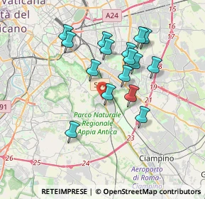 Mappa Via Annia Regilla, 00178 Roma RM, Italia (3.4175)