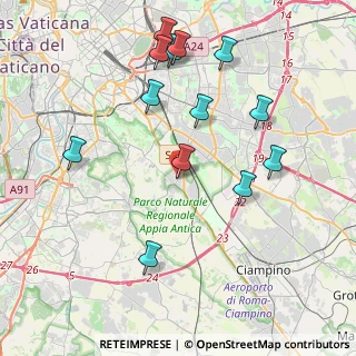 Mappa Via Annia Regilla, 00178 Roma RM, Italia (4.54538)