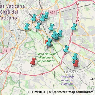 Mappa Via Moniano, 00178 Roma RM, Italia (3.73278)