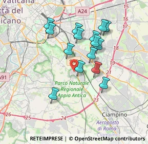Mappa Via Moniano, 00178 Roma RM, Italia (3.40733)