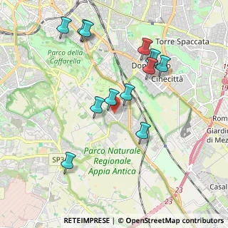 Mappa Via Montescaglioso, 00178 Roma RM, Italia (2.08167)