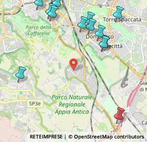 Mappa Via Montescaglioso, 00178 Roma RM, Italia (3.22167)