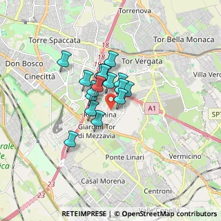 Mappa Via Gaetano Lodi, 00173 Roma RM, Italia (1.11059)