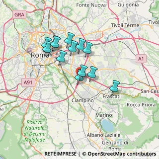 Mappa E80, 00173 Roma RM, Italia (6.11615)