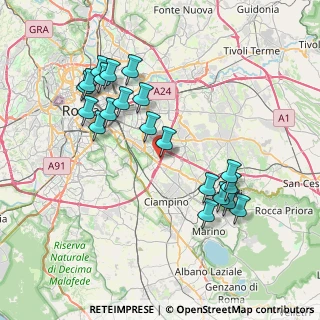 Mappa E80, 00173 Roma RM, Italia (8.3185)