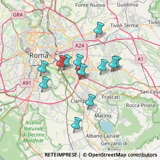 Mappa Via Luigi Zuppetta, 00173 Roma RM, Italia (6.63333)