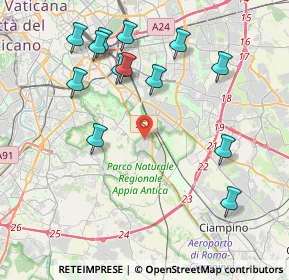Mappa Via al Quarto Miglio, 00178 Roma RM, Italia (4.64385)
