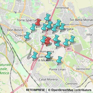 Mappa Via Vincenzo Manzini, 00173 Roma RM, Italia (1.584)
