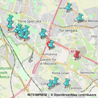 Mappa Via Vincenzo Manzini, 00173 Roma RM, Italia (2.92353)