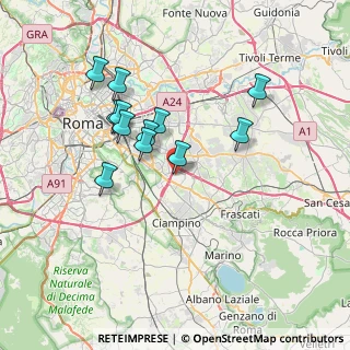 Mappa Via Vincenzo Manzini, 00173 Roma RM, Italia (6.81083)