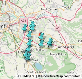 Mappa Via Santissimi Apostoli, 00044 Frascati RM, Italia (6.42154)