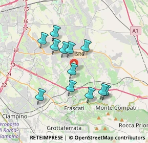 Mappa Via Santissimi Apostoli, 00044 Frascati RM, Italia (3.27583)