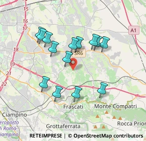 Mappa Via Santissimi Apostoli, 00044 Frascati RM, Italia (3.455)