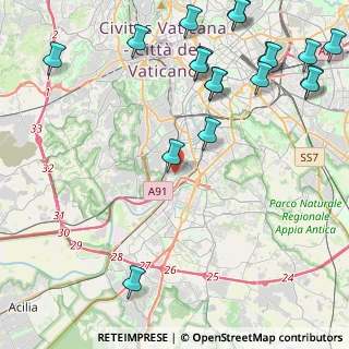 Mappa Via Vaiano, 00146 Roma RM, Italia (6.27632)