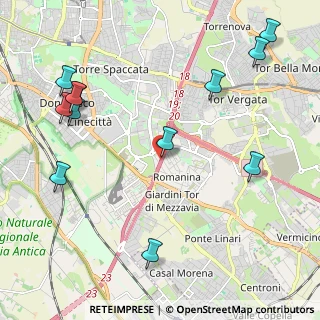 Mappa Via Emilio Brusa, 00173 Roma RM, Italia (2.83667)