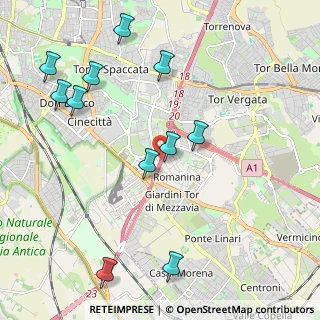 Mappa Via Emilio Brusa, 00173 Roma RM, Italia (2.54182)