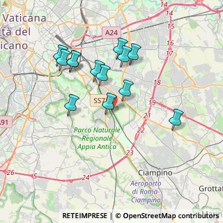 Mappa Viale Appio Claudio, 00178 Roma RM, Italia (3.68077)