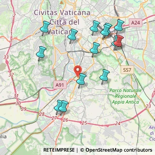 Mappa Via del Forte Ostiense, 00144 Roma RM, Italia (4.72643)