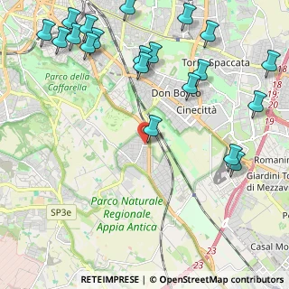 Mappa Via al Quarto Miglio 22 A, 00178 Roma RM, Italia (3.111)
