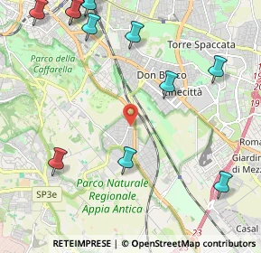 Mappa Quarto Miglio- Appia, 00178 Roma RM, Italia (3.09917)