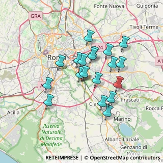 Mappa Via al Quarto Miglio 22 A, 00178 Roma RM, Italia (6.30579)