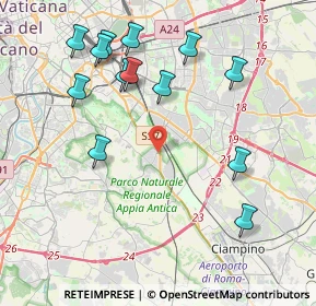 Mappa Via al Quarto Miglio 22 A, 00178 Roma RM, Italia (4.69538)