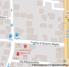 Mappa Via al Quarto Miglio, 00178 Roma RM, Italia (0.09615)