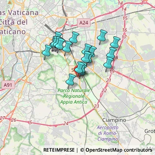 Mappa Via Regilla, 00178 Roma RM, Italia (2.9295)