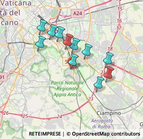 Mappa Via Regilla, 00178 Roma RM, Italia (3.23636)