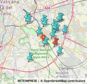 Mappa Via Regilla, 00178 Roma RM, Italia (3.27125)