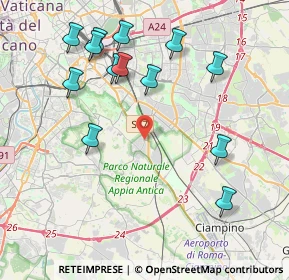 Mappa Via Regilla, 00178 Roma RM, Italia (4.68308)