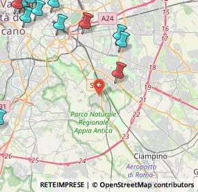 Mappa Via Regilla, 00178 Roma RM, Italia (7.13692)