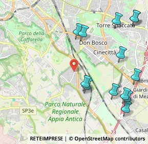 Mappa Via Regilla, 00178 Roma RM, Italia (2.79385)