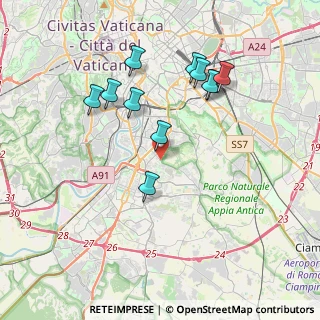 Mappa Via di Grotta Perfetta, 00147 Roma RM, Italia (3.88182)