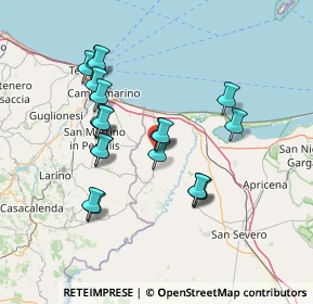 Mappa Viale Aldo Moro, 71010 Chieuti FG, Italia (13.9425)