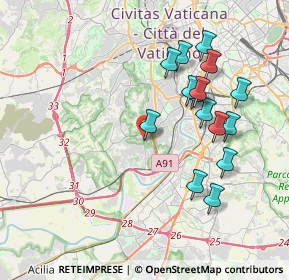 Mappa Via del Trullo, 00149 Roma RM, Italia (3.99067)