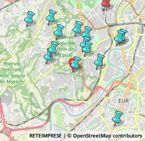 Mappa Via del Trullo, 00149 Roma RM, Italia (2.14333)