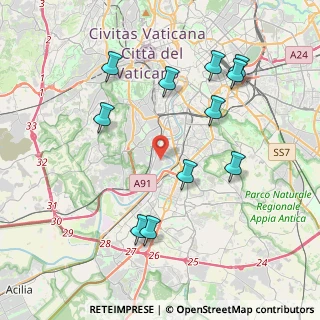 Mappa Via di Pian Due Torri, 00146 Roma RM, Italia (4.47545)