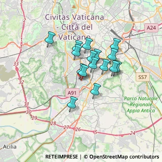 Mappa Via di Pian Due Torri, 00146 Roma RM, Italia (2.73688)