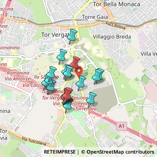 Mappa Via Michele Pantanella, 00133 Roma RM, Italia (0.7445)